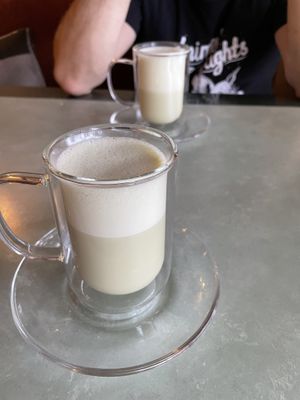 Matcha 🍵 with oat milk at Rasajana in Panevezys