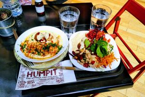 Humpit bowl and Humpit salad...NOM!!!!! at Humpit in Leeds