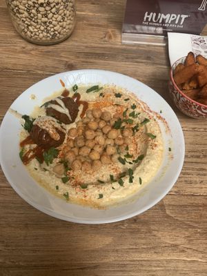 hummus bowl at Humpit in Leeds