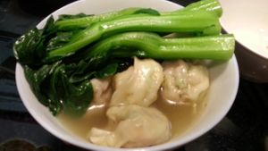 dumplings at Buddhist Chi Sum Vegan in Hong Kong Island