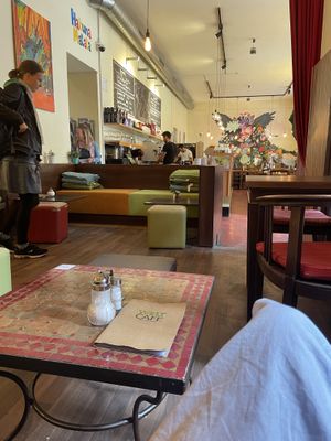   at Welt Cafe in Vienna