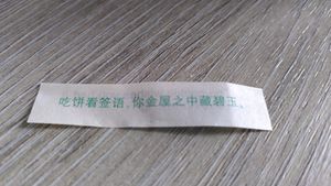 Fortune cookie message 🥠 (August 2026) at Szechuan Kitchen in Manchester