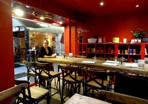 25 seats in our beautiful café in the heart of the old town of frankfurt at Cafe Lebenslust in Frankfurt