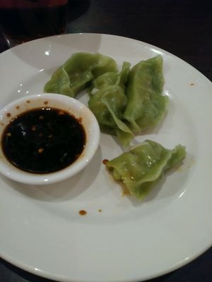 veggie dumplings  at Thai Cottage in Corpus Christi