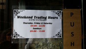 Opening hours at The Hungry Herbivore in Western Cape