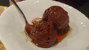 chocolate ice cream  at The Hungry Herbivore in Western Cape