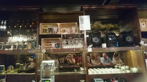 behind the bar  at The Hungry Herbivore in Western Cape