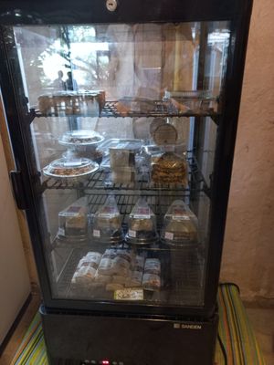 New fridge dedicated to Dorm Bakery items at Pun Pun Market in Chiang Mai