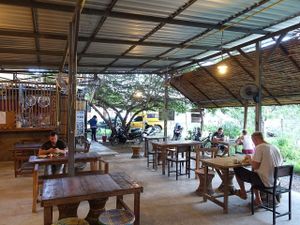 restaurant interior at Pun Pun Market in Chiang Mai