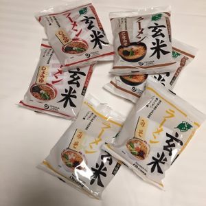 instant ramen bought from the shop at Poco a Poco Macrobiotic Cafe and Bar in Ishigaki