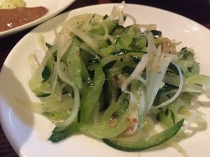 Lunch: salad at Poco a Poco Macrobiotic Cafe and Bar in Ishigaki