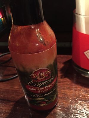 Jalepano Pepper sauce at Vagabundo Mexican Bar in Ishigaki
