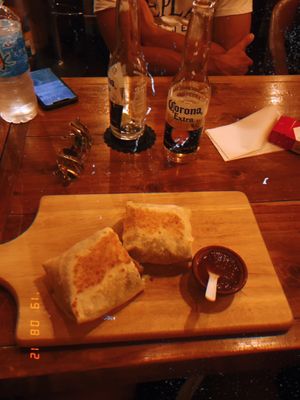 Veggie burrito !!! Tasty !  at Vagabundo Mexican Bar in Ishigaki