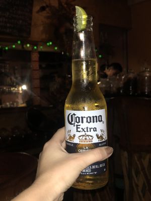 Corona !!! Vegan beer 🍺 at Vagabundo Mexican Bar in Ishigaki