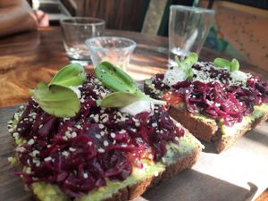 Avocado Toast at Raw Love - Ahau Tulum Beach in Tulum