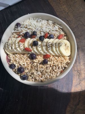 Açaí bowl  at Raw Love - Ahau Tulum Beach in Tulum
