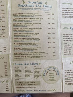 Menu at Raw Love - Ahau Tulum Beach in Tulum