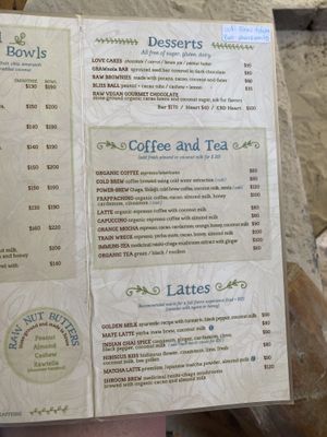 Menu at Raw Love - Ahau Tulum Beach in Tulum