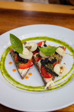 Raw Vegan Pizza 🌱🍕  at Raw Love - Ahau Tulum Beach in Tulum