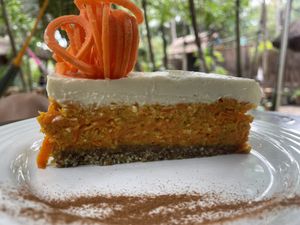 carrot cake  at Raw Love - Ahau Tulum Beach in Tulum
