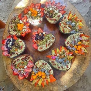
Acai bowls
 at Raw Love - Ahau Tulum Beach in Tulum