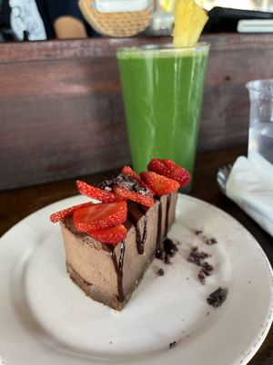 Love cake - chocolate   at Raw Love - Ahau Tulum Beach in Tulum