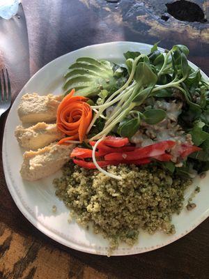 Quinoa salad  at Raw Love - Ahau Tulum Beach in Tulum