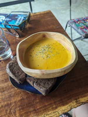Carrot soup 5/5 at Raw Love - Ahau Tulum Beach in Tulum