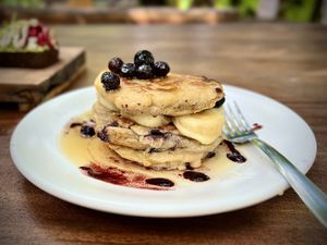 Pancakes  at Raw Love - Ahau Tulum Beach in Tulum
