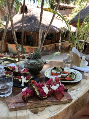 Avocado toast at Raw Love - Ahau Tulum Beach in Tulum