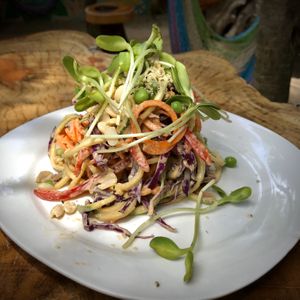 Nearly Raw Pad Thai at Raw Love - Ahau Tulum Beach in Tulum