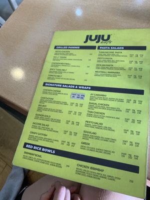 New menu (December 2019) at Juju Eats in Metro Manila