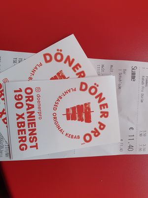 Free Stickers from Opening at Döner Pro in Berlin