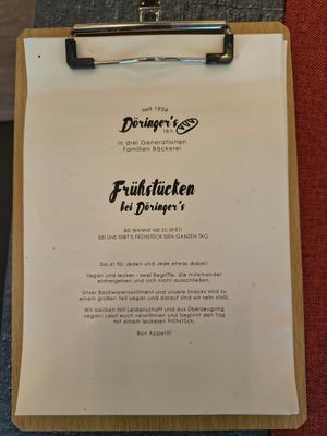 Menu 1 at Döringer's Backhaus in Mannheim