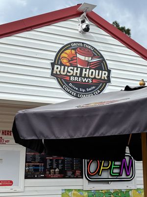 Sign  at Rush Hour Brews in Chickasaw