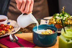 Quinoa Porridge - served with soy milk at The Pizza and Pasta Kitchen in Toongabbie