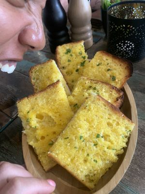 Vegan garlic bread   at The Pizza and Pasta Kitchen in Toongabbie