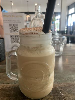 Vegan coffee frappee  at The Pizza and Pasta Kitchen in Toongabbie