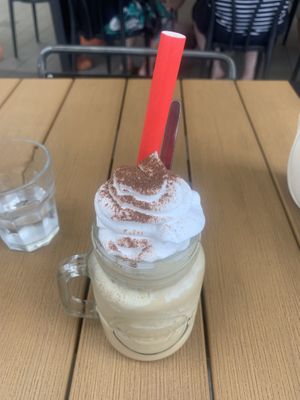 Vegan coffee frappee !! #Veganuary at The Pizza and Pasta Kitchen in Toongabbie