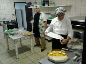 Preparing pizza at Asseama - Tucuruvi in Sao Paulo