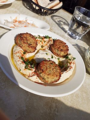 Falafel with hummus at Hummus Bar in Lund