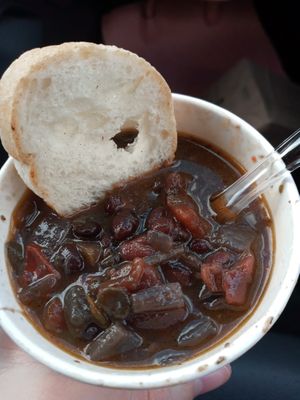 Black Bean Soup at The Dancing Dog in Urbana