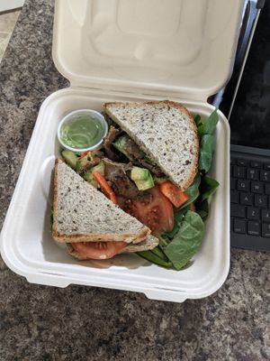 seitan sandwich   at The Dancing Dog in Urbana