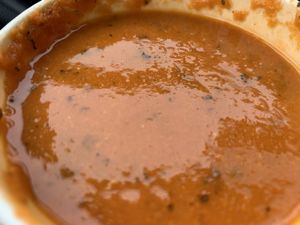 Soup of the day - cream of tomato at The Dancing Dog in Urbana