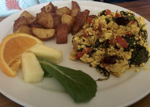 Tofu scramble at The Dancing Dog in Urbana