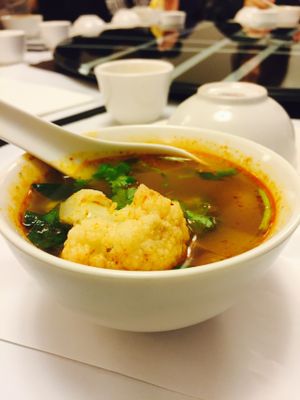 Tom yum soup at Chanhouse in Doncaster