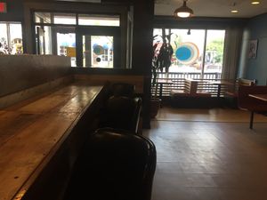 bar seating view at Umami Noodle Bar in Bangor