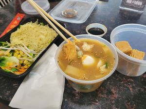 I ordered it togo all deconstructed because I knew I was not going to eat it for 20 mins. at Umami Noodle Bar in Bangor