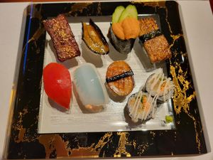 Vegan sushi set.  at Little-Heaven in Kyoto