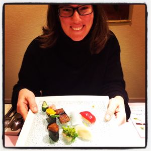 the vegan sushi blew my mind! at Little-Heaven in Kyoto